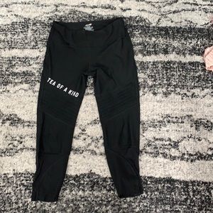 Tea of a kind yoga pant capris.